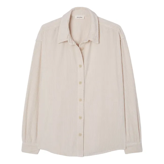 Sur-Chemise Velours Côtelé Padow | Ecru