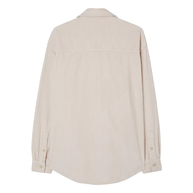 Sur-Chemise Velours Côtelé Padow | Ecru