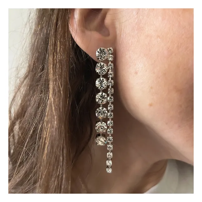 Boucles d'Oreilles Asymétriques Alma | Argenté