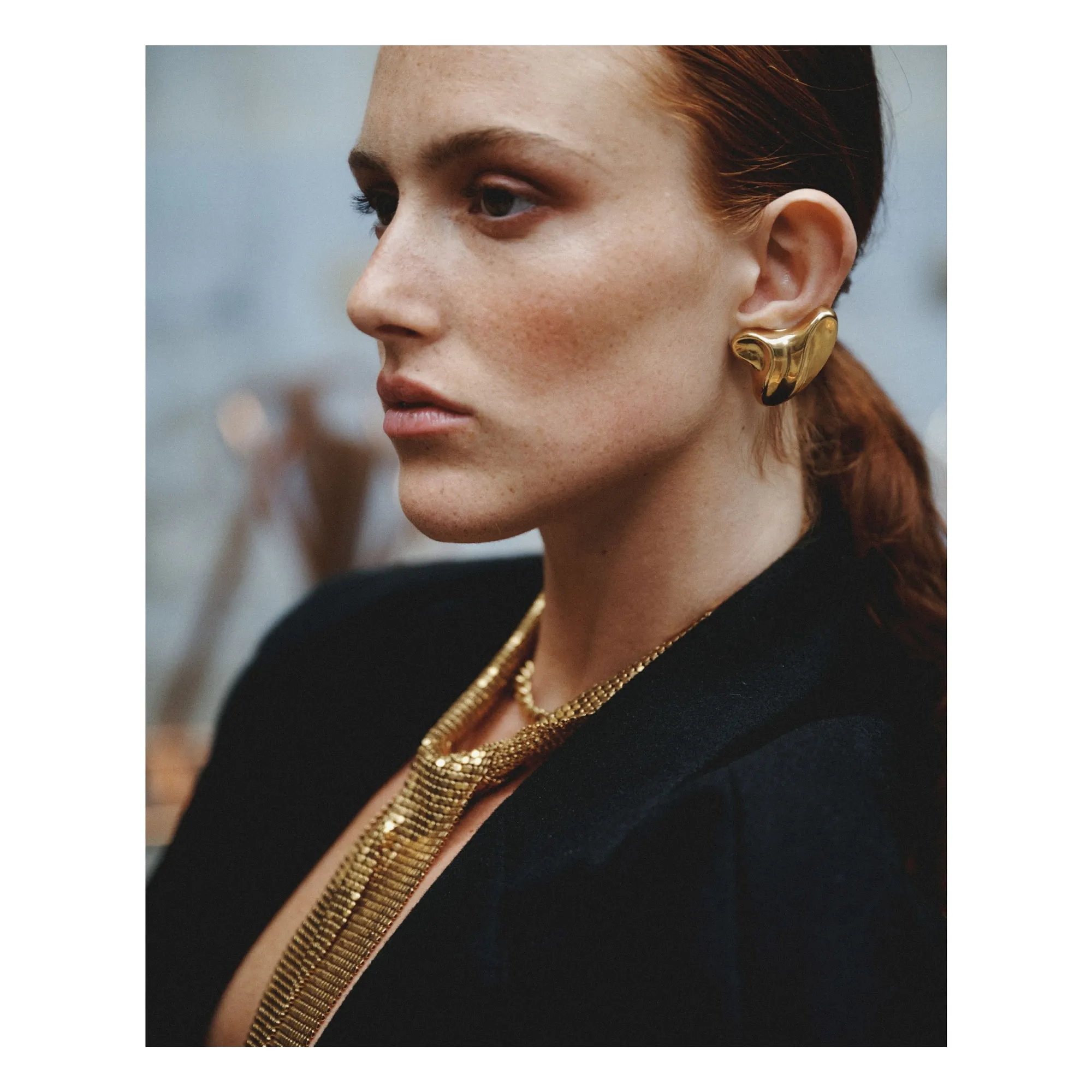 Boucles d'Oreilles Drapier | Doré- Image produit n°1