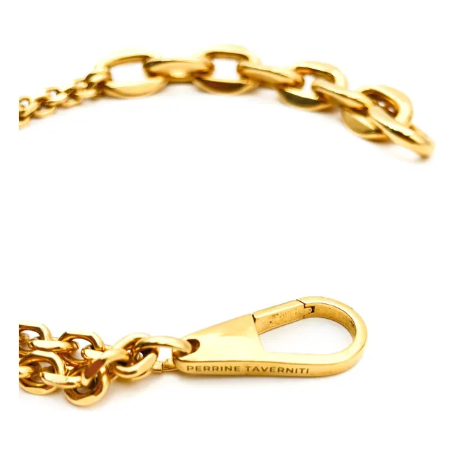 Collier Double Chaine Edgar | Doré