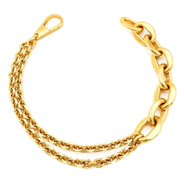Collier Double Chaine Edgar | Doré