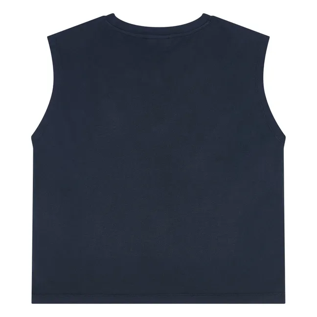 Ärmelloses T-Shirt Freja Bio-Baumwolle | Schwarz