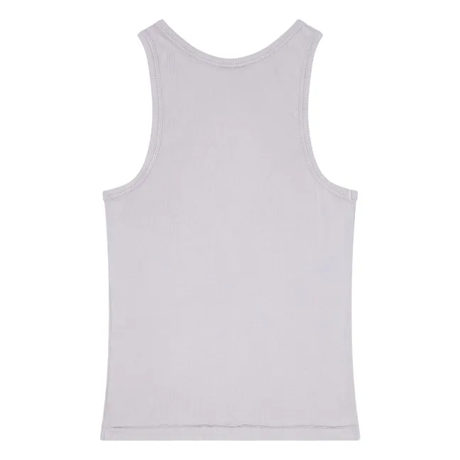 Geripptes Tank-Top Ayla Bio-Baumwolle | Mastic