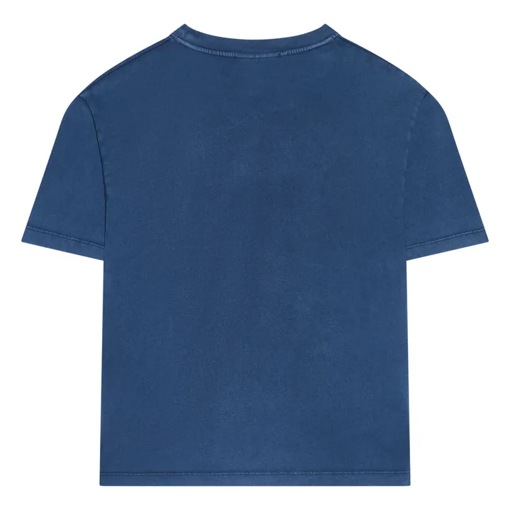 Camiseta Finn de algodón orgánico | Azul Marino- Imagen del producto n°3