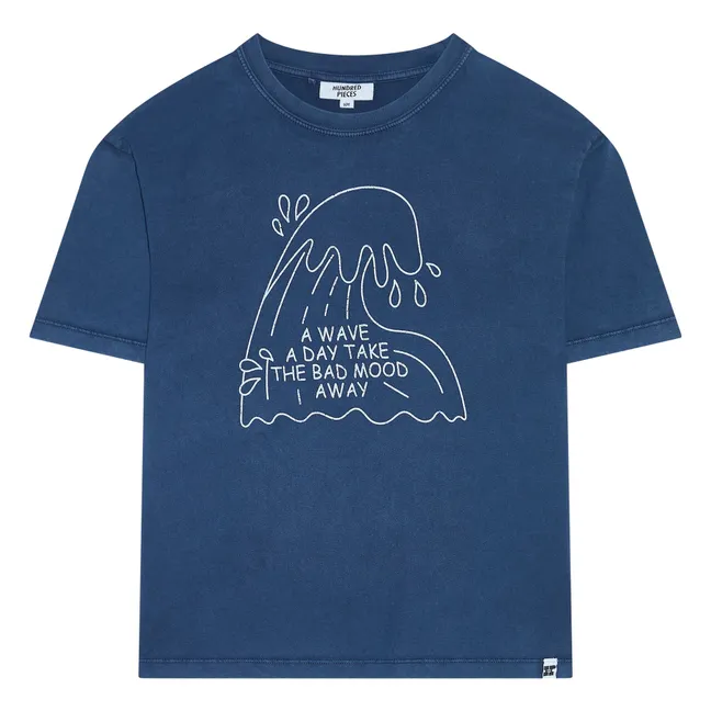 Camiseta Finn de algodón orgánico | Azul Marino