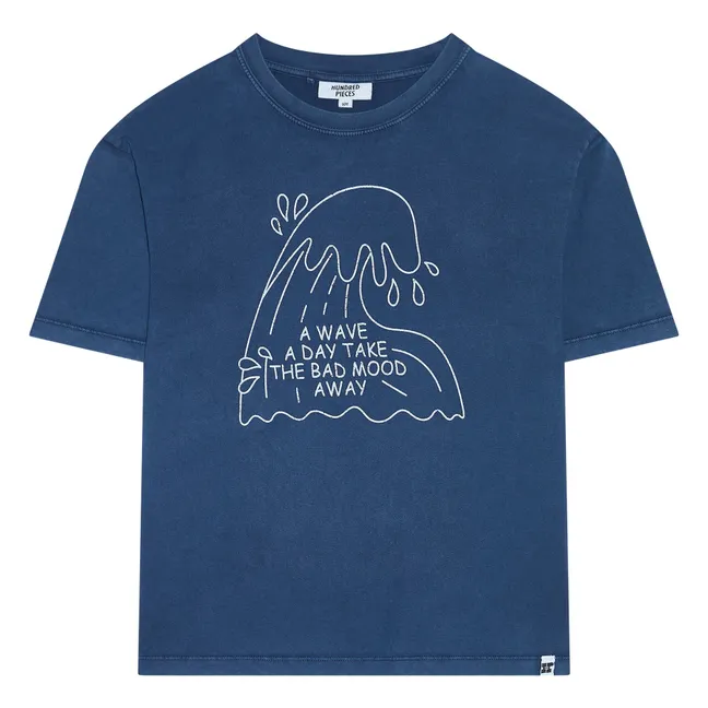 T-shirt Finn Coton Bio | Azul Marino