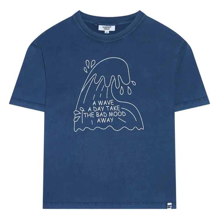 Camiseta Finn de algodón orgánico | Azul Marino- Imagen del producto n°0