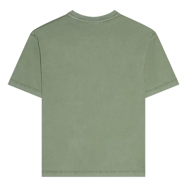 Camiseta Finn de algodón orgánico | Verde Kaki