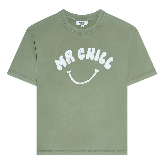 Camiseta Finn de algodón orgánico | Verde Kaki