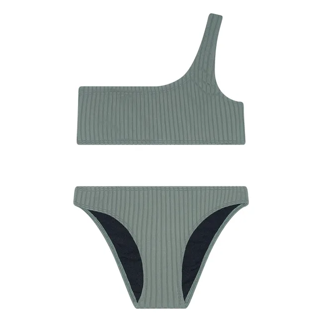 Maillot de Bain Asymétrique Bayle | Vert kaki clair