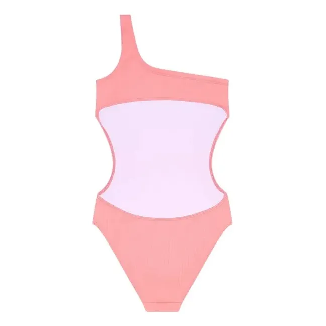 Sia Asymmetric Swimsuit | Coral