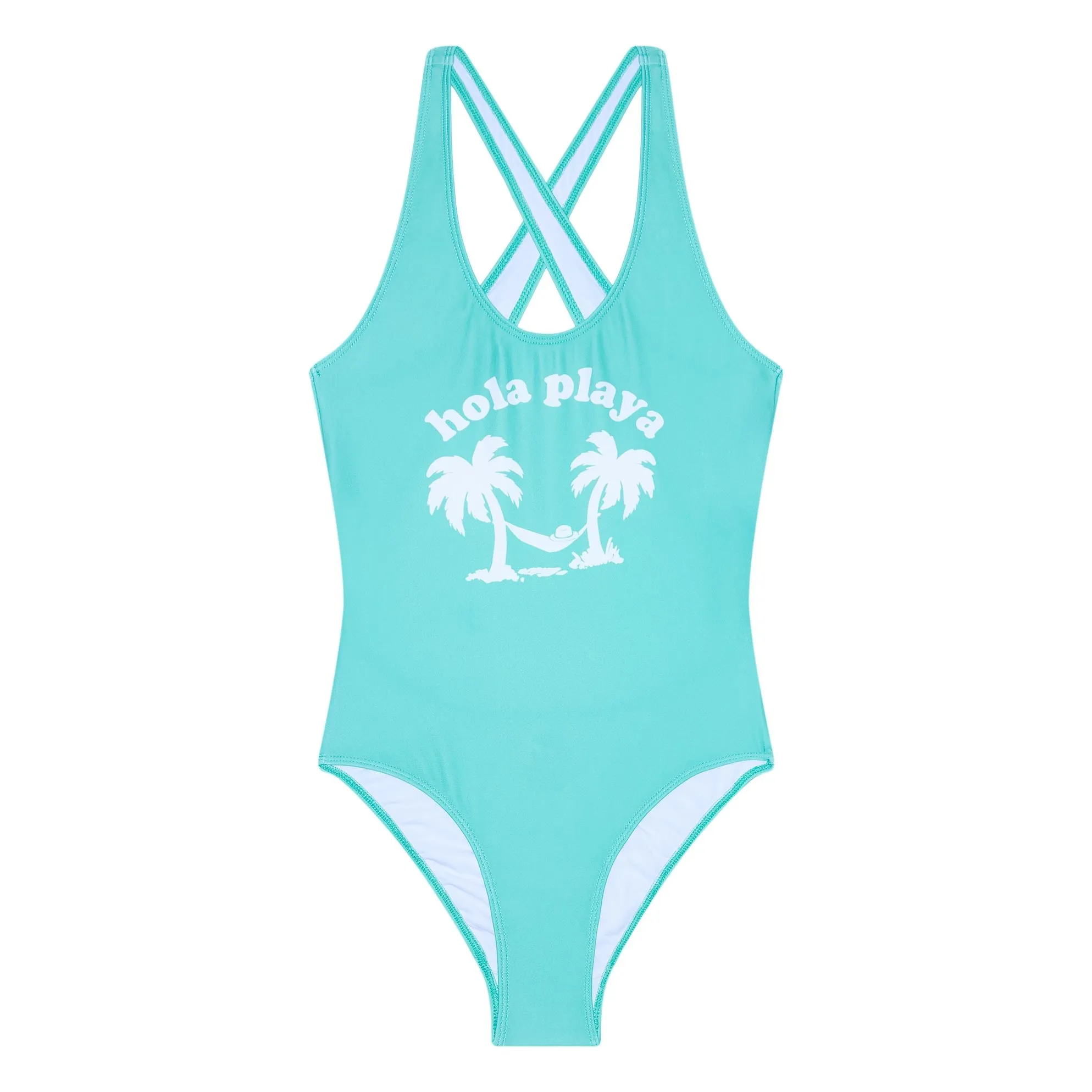 Hundred Pieces Mint Green Bay Backswimmer Swimsuit