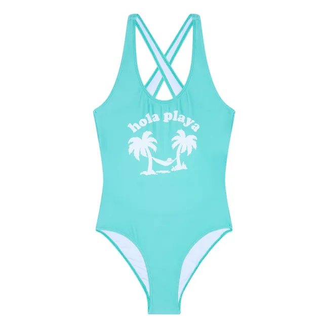 Maillot de Bain Dos Nageur Bay | Vert Menthe