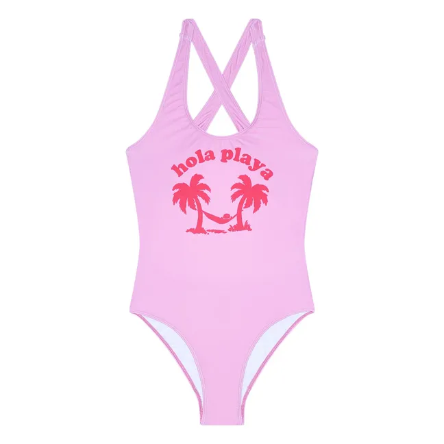 Maillot de Bain Dos Nageur Bay | Rose bonbon