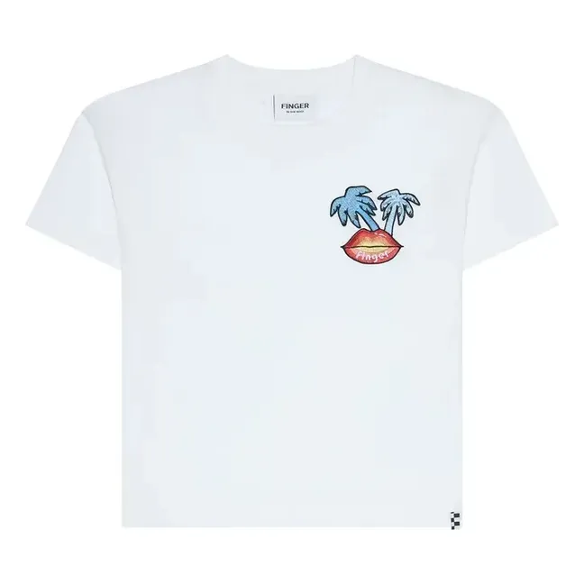 Queen T-shirt Organic cotton | Off white