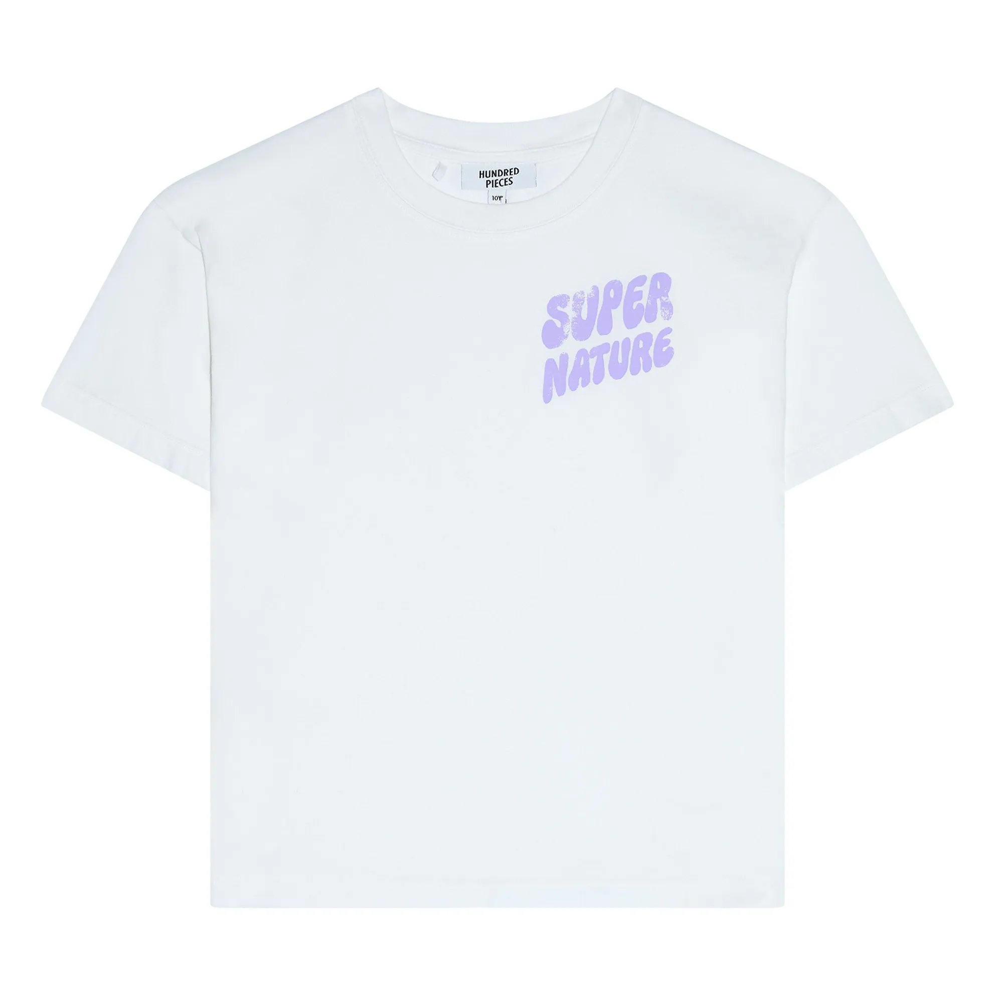 Hundred Pieces Off White Luna Organic Cotton T-Shirt