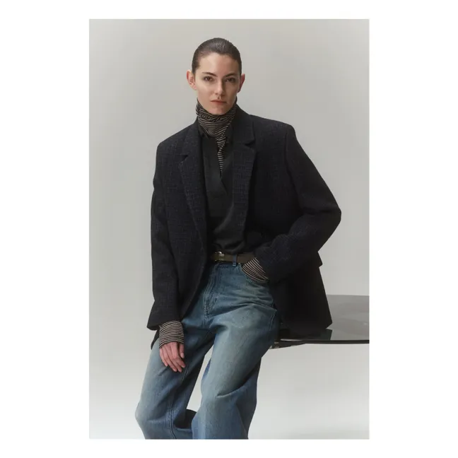 Maglia in lana merino e cashmere | Grigio antracite