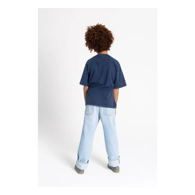 T-shirt Finn Coton Bio | Azul Marino
