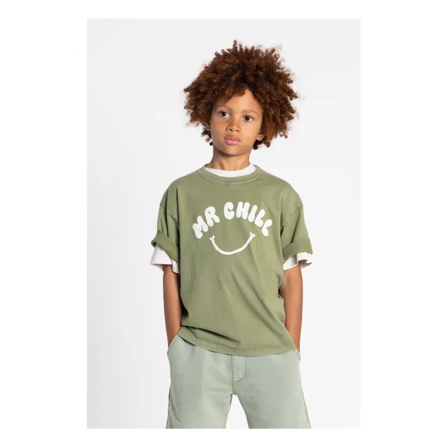 Finn organic cotton T-shirt | Khaki