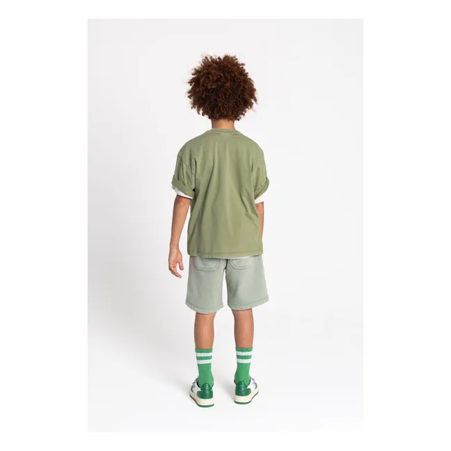 Camiseta Finn de algodón orgánico | Verde Kaki