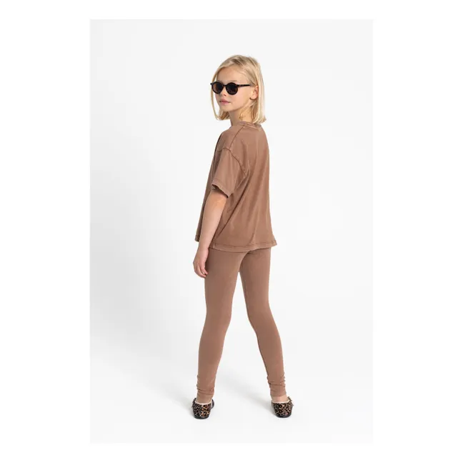 Legging Lou Coton Bio | Marron