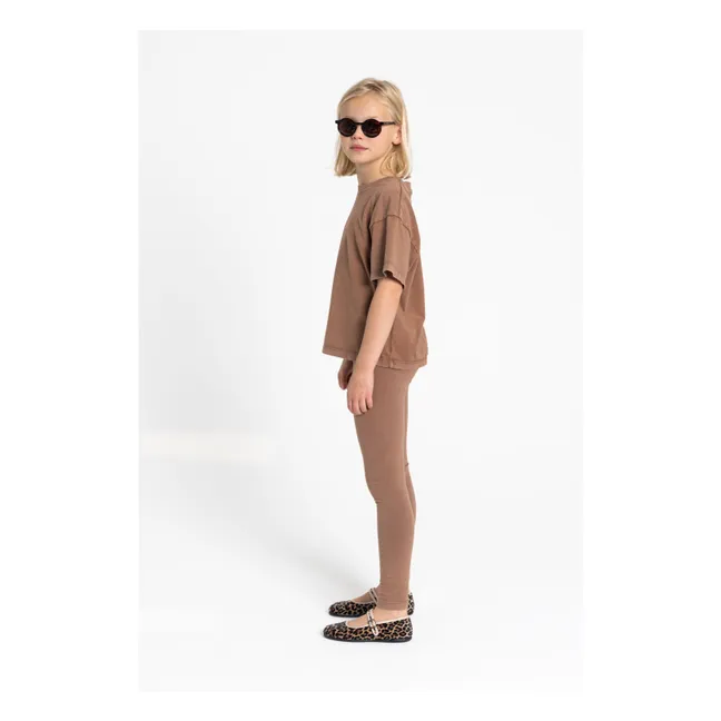 Legging Lou Coton Bio | Marron