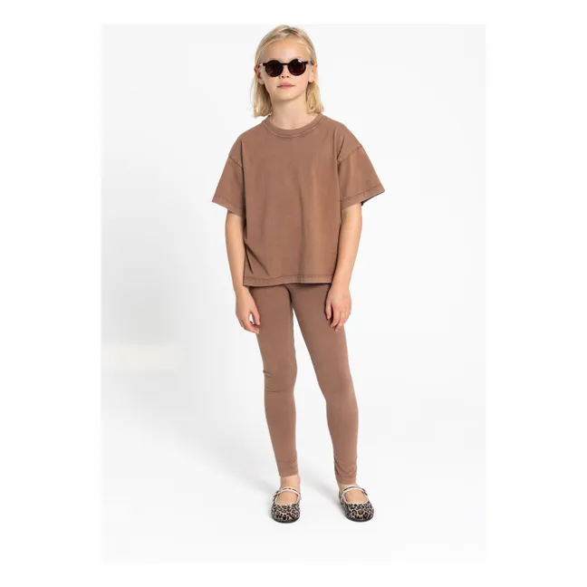 Legging Lou Coton Bio | Marron