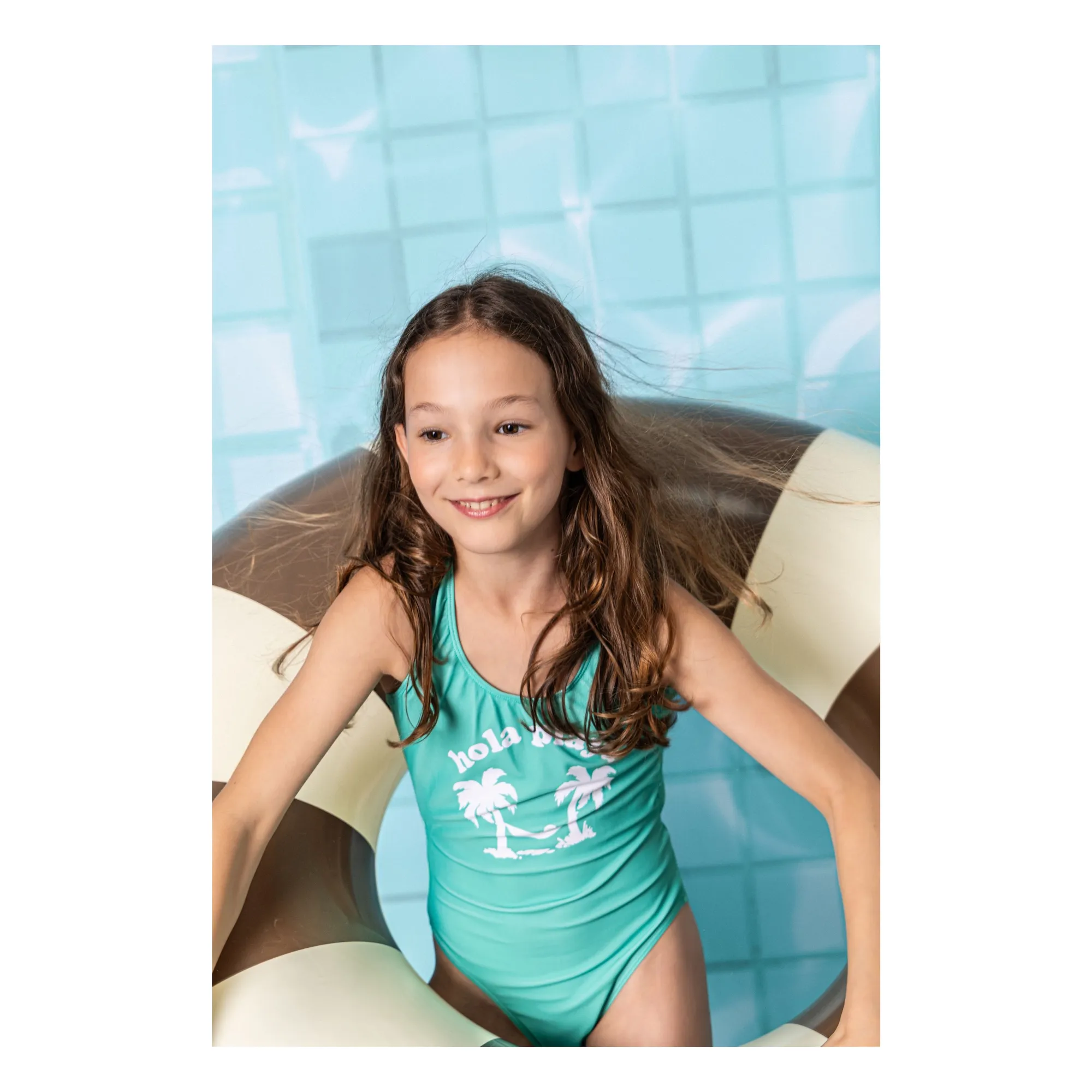Maillot de Bain Dos Nageur Bay | Vert Menthe- Image produit n°2