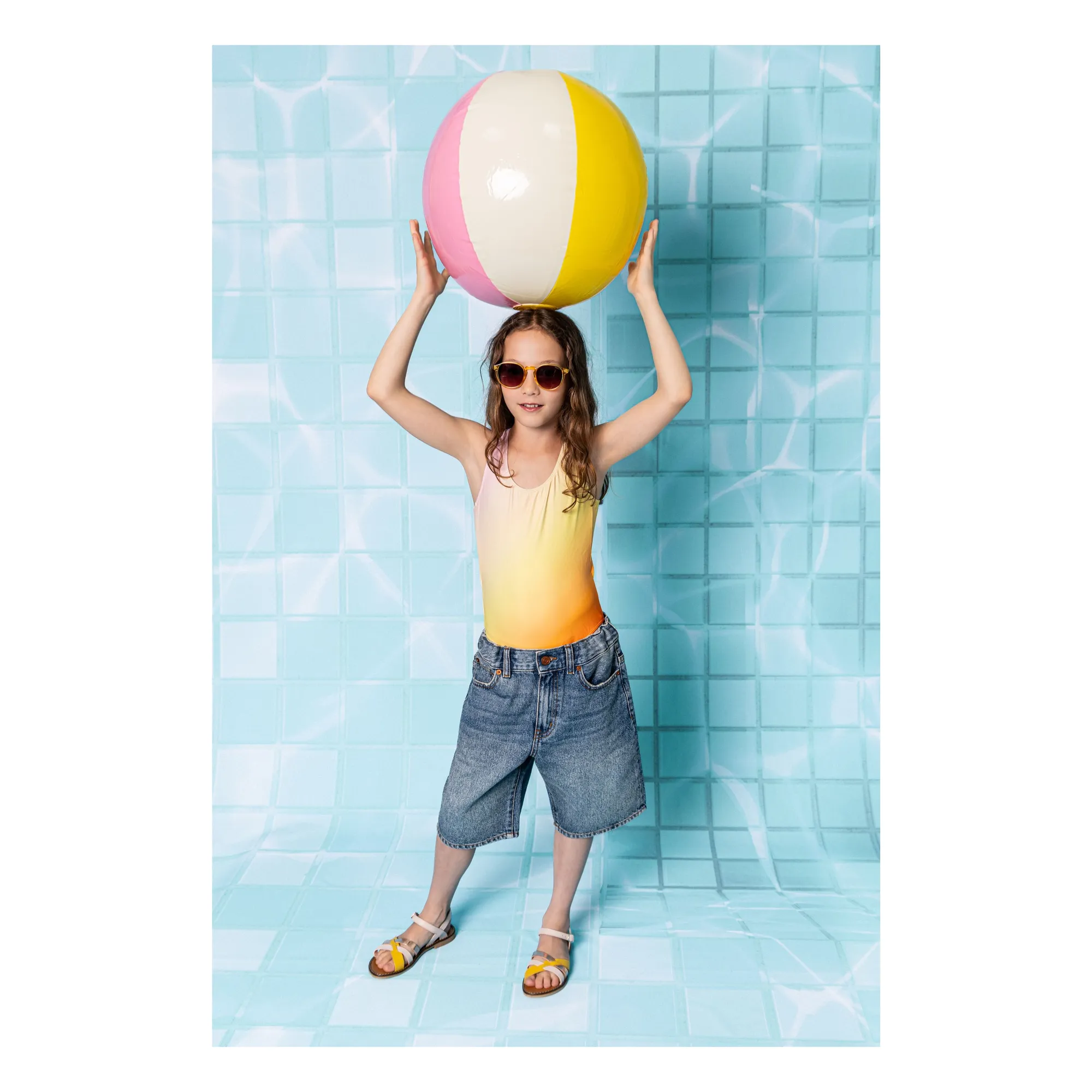 Maillot de Bain Dos Nageur Bay | Orange- Image produit n°1