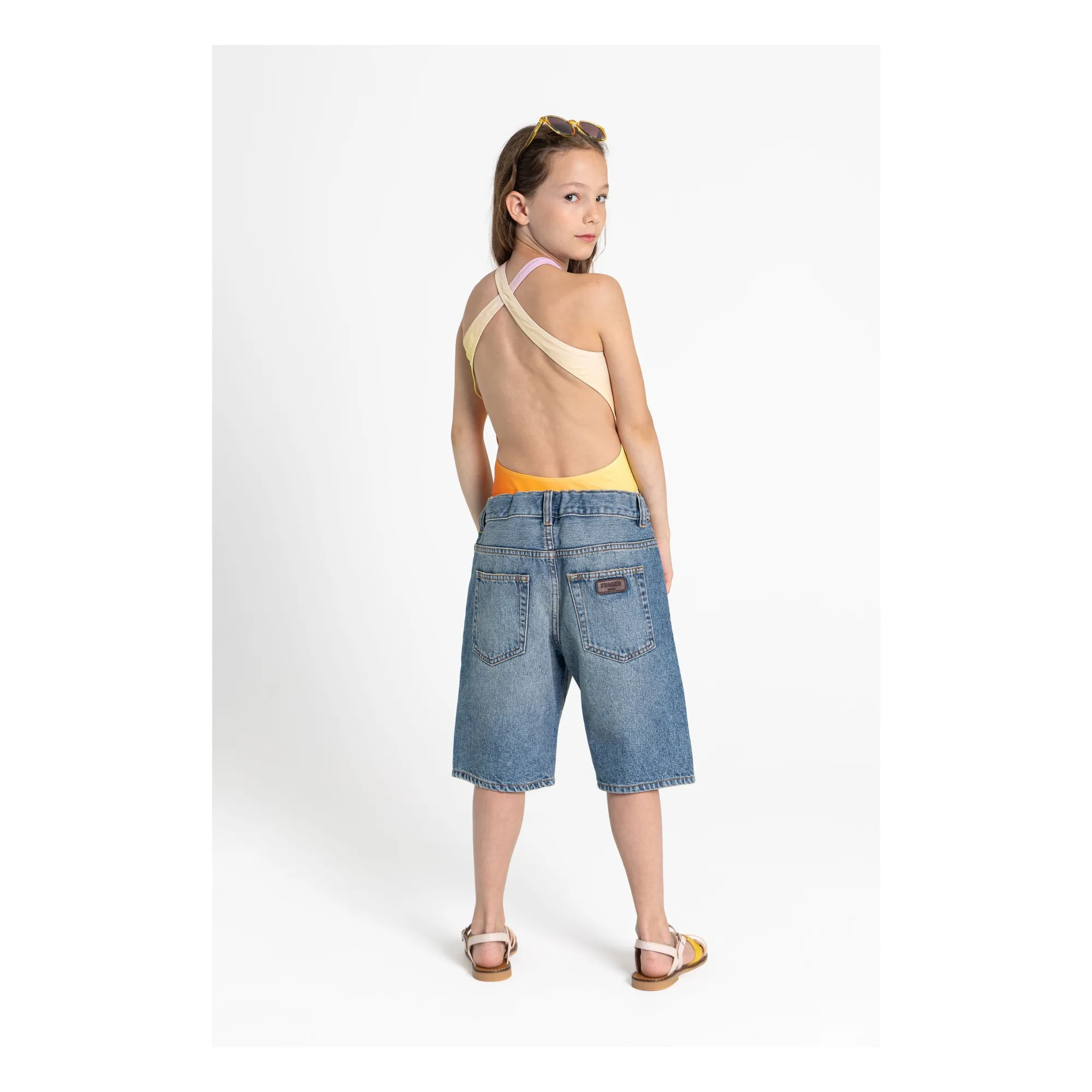 Maillot de Bain Dos Nageur Bay | Orange- Image produit n°6