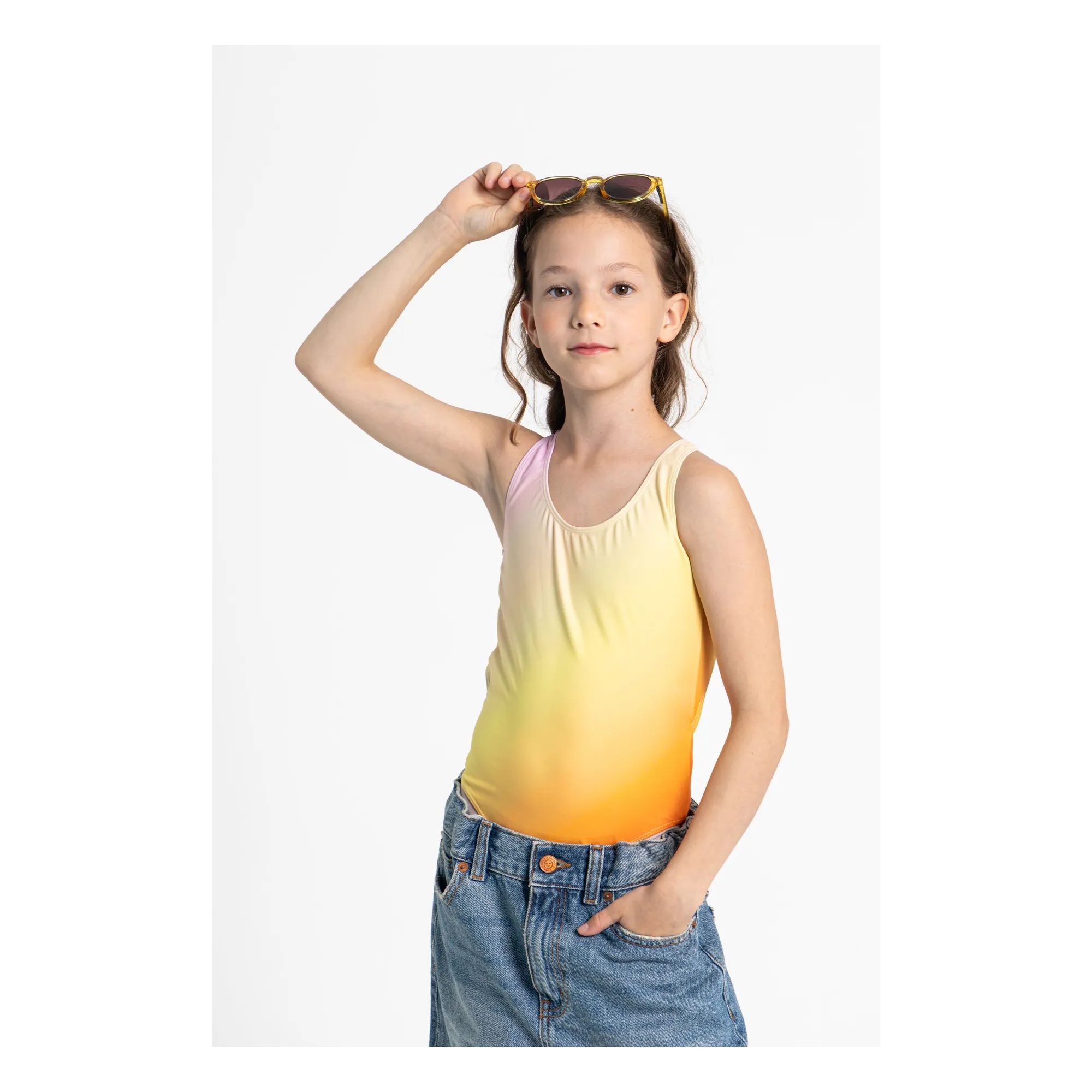 Maillot de Bain Dos Nageur Bay | Orange- Image produit n°3