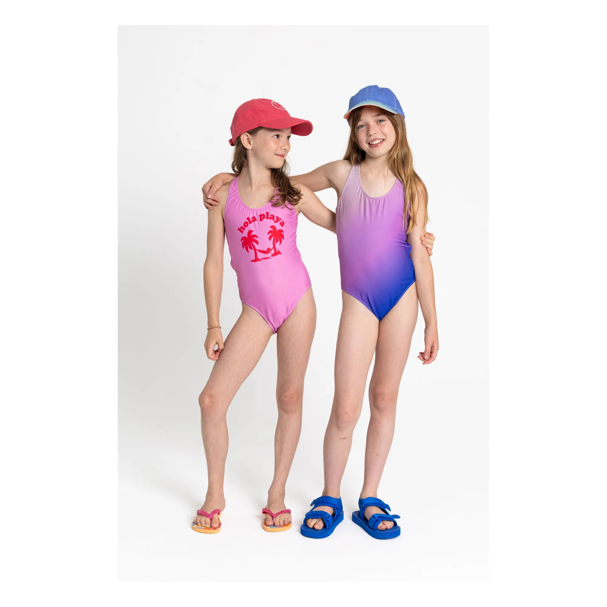 Maillot de Bain Dos Nageur Bay | Rose bonbon- Image produit n°2