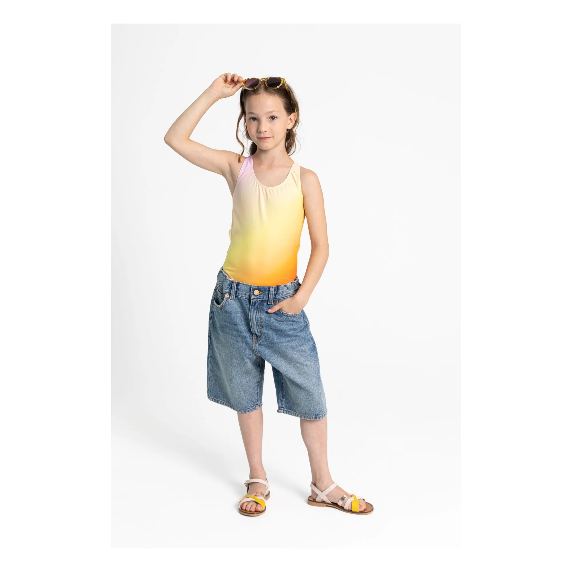 Maillot de Bain Dos Nageur Bay | Orange- Image produit n°4