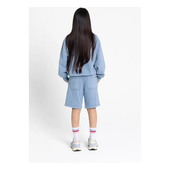 Short York Coton Bio | Bleu gris