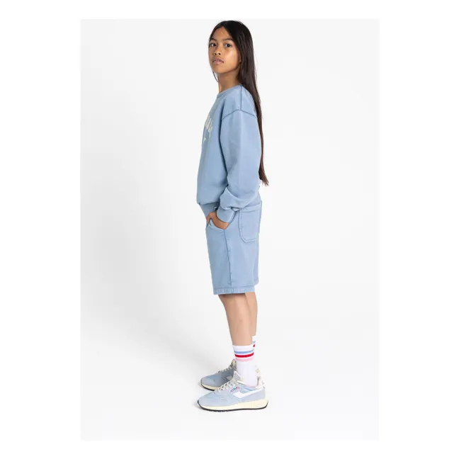 Short York Coton Bio | Bleu gris