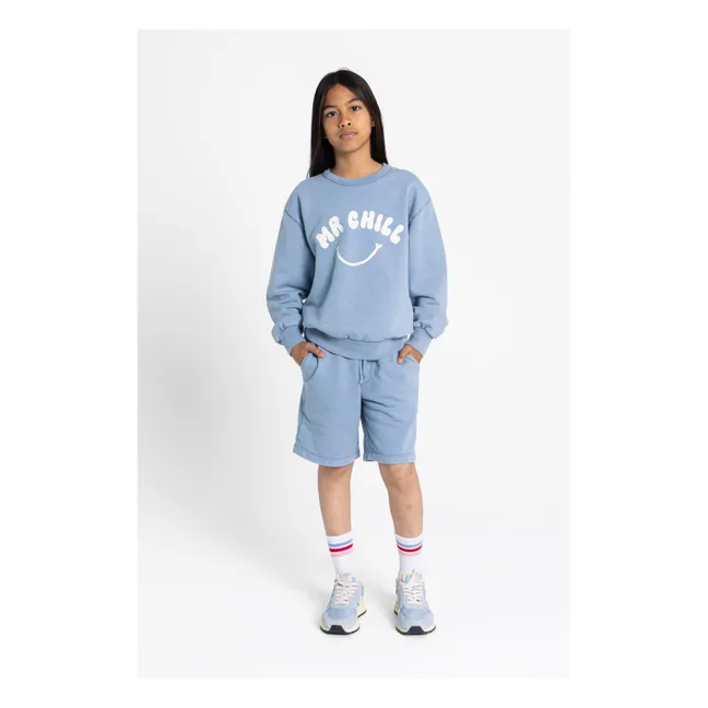 Short York Coton Bio | Bleu gris