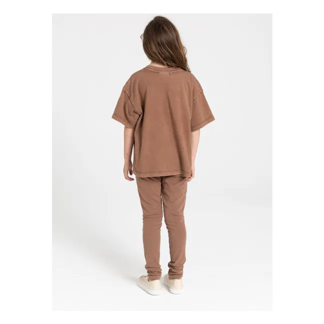 Legging Lou Coton Bio | Marron