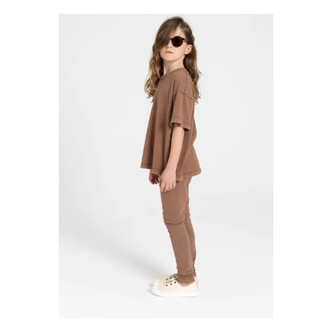 Legging Lou Coton Bio | Marron