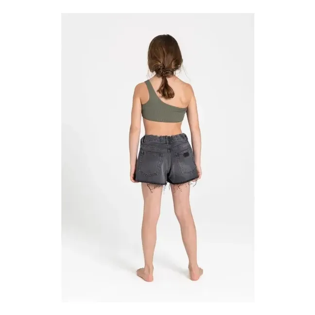 Bayle Asymmetric Swimsuit | Light khaki