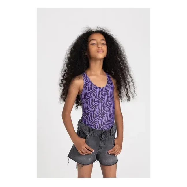 Olivia Backswimming Swimsuit | Lavender