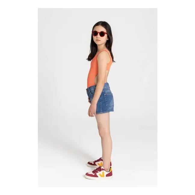 Sia Asymmetric Swimsuit | Coral