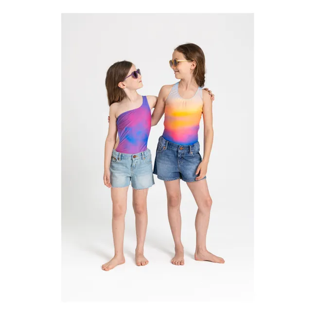 Maillot de Bain Asymétrique Sia | Rose fluo