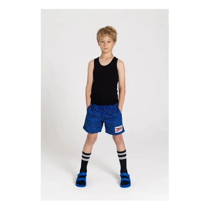 Finger In The Nose Electric Blue Freeboy Swim Shorts