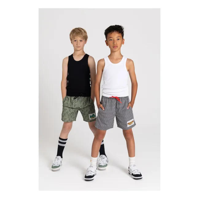 Short de Bain Freeboy | Vert kaki