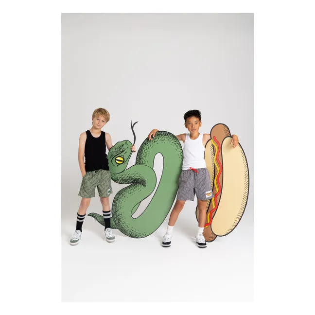 Short de Bain Freeboy | Vert kaki