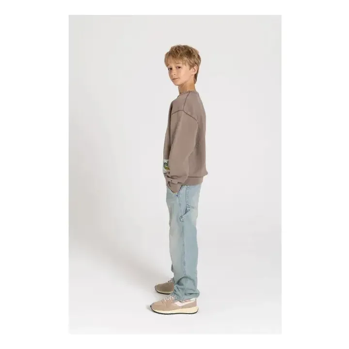 Blow organic cotton sweatshirt | Taupe brown- Product image n°8