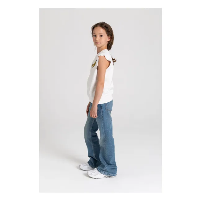 Sweat Sans Manches Clem Coton Bio | Blanc cassé