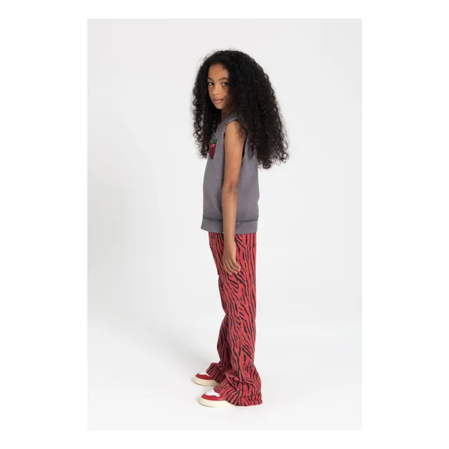 Sweat Sans Manches Clem Coton Bio | Gris charbon