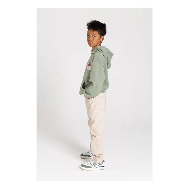 Sudadera Hope de algodón orgánico | Verde militare claro- Imagen del producto n°3